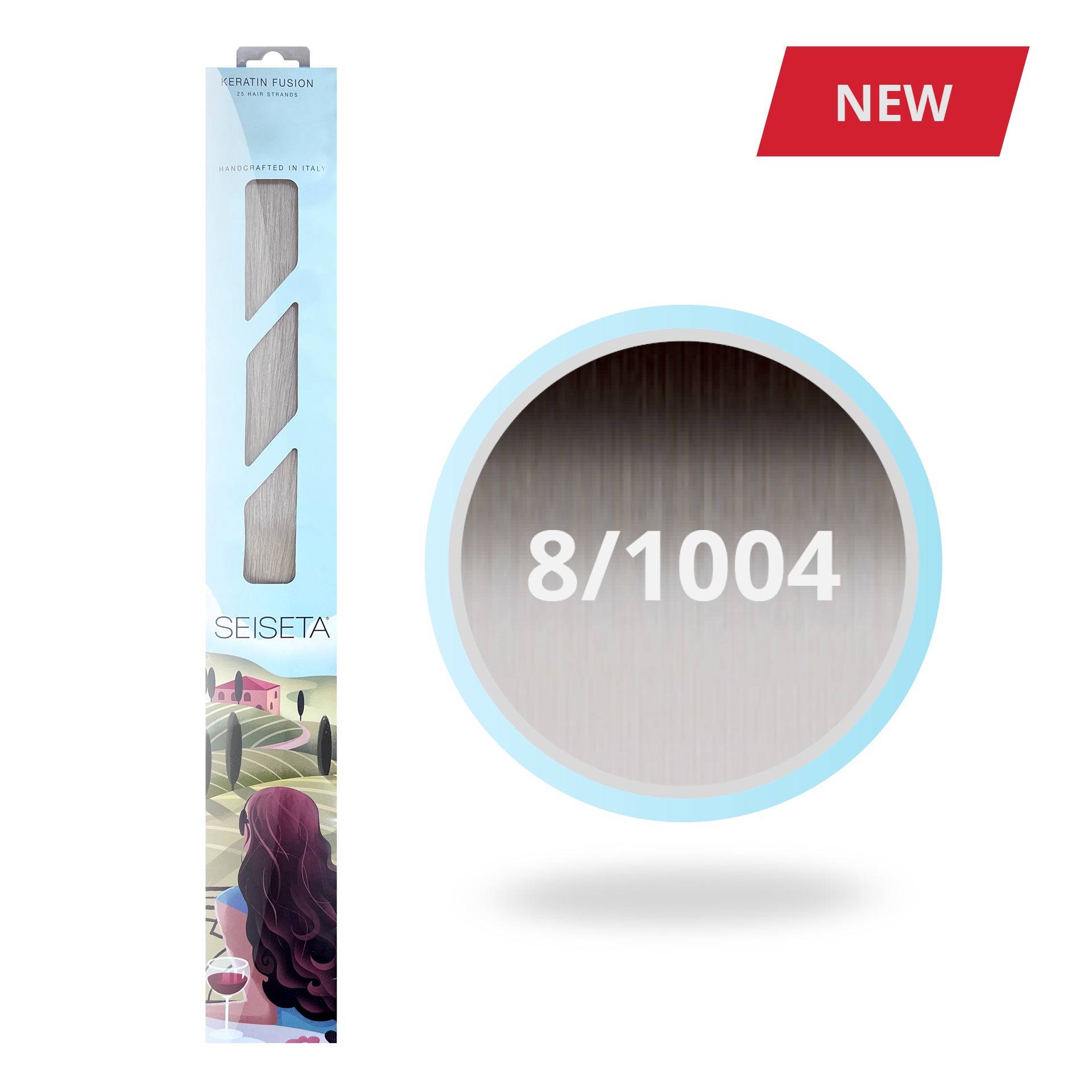 KERATIN FUSION OMBRE 8/1004 - NATUURLIJK DONKERBLOND/ULTRALICHT PLATINUM BLOND