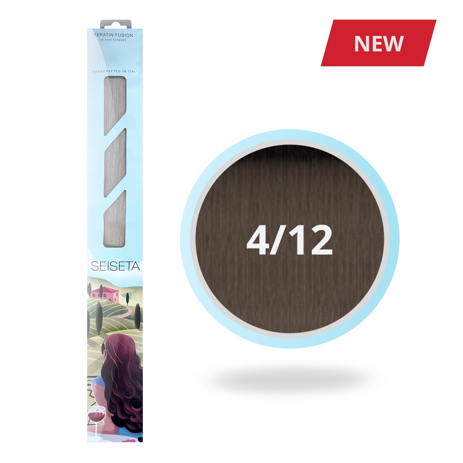 KERATIN FUSION ROOTED 4/12 - BRUIN/GOUDBLOND KOPER