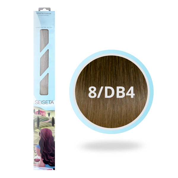 KERATIN FUSION OMBRE 8/DB4 - BRUIN/GOUD