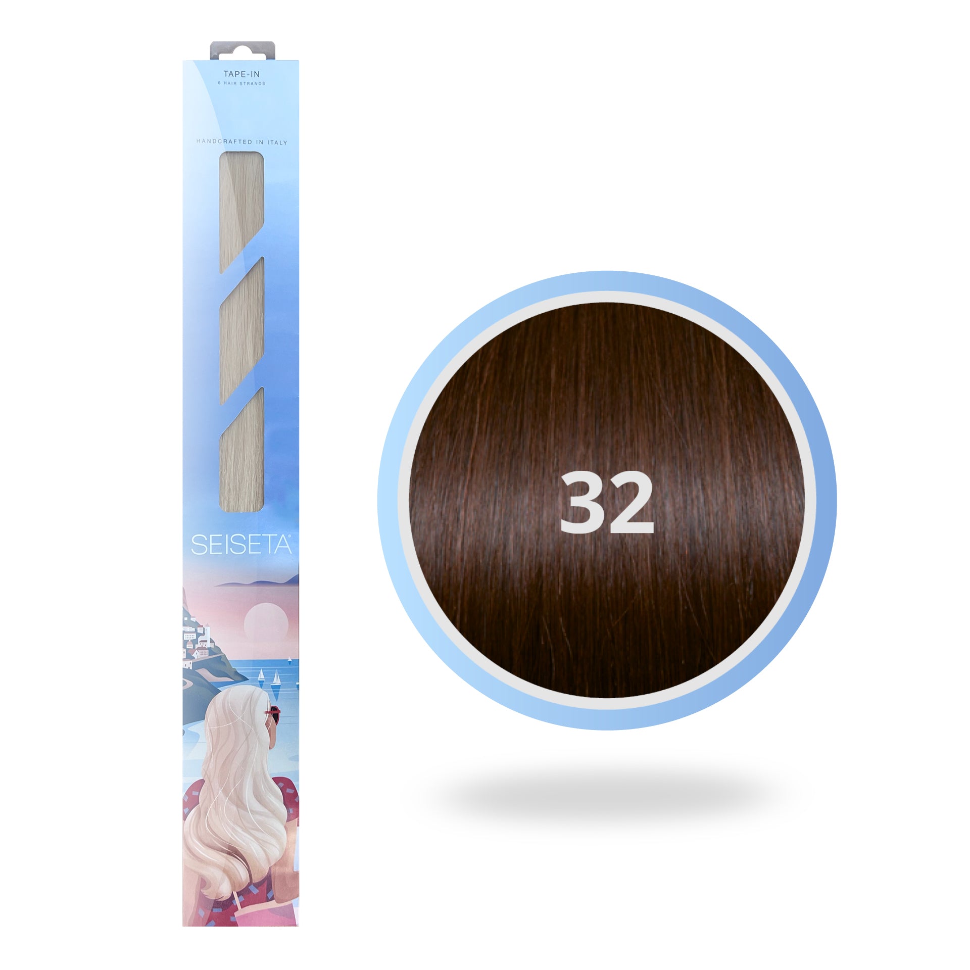 Tape-In 50 cm 32/Intense Mahogany