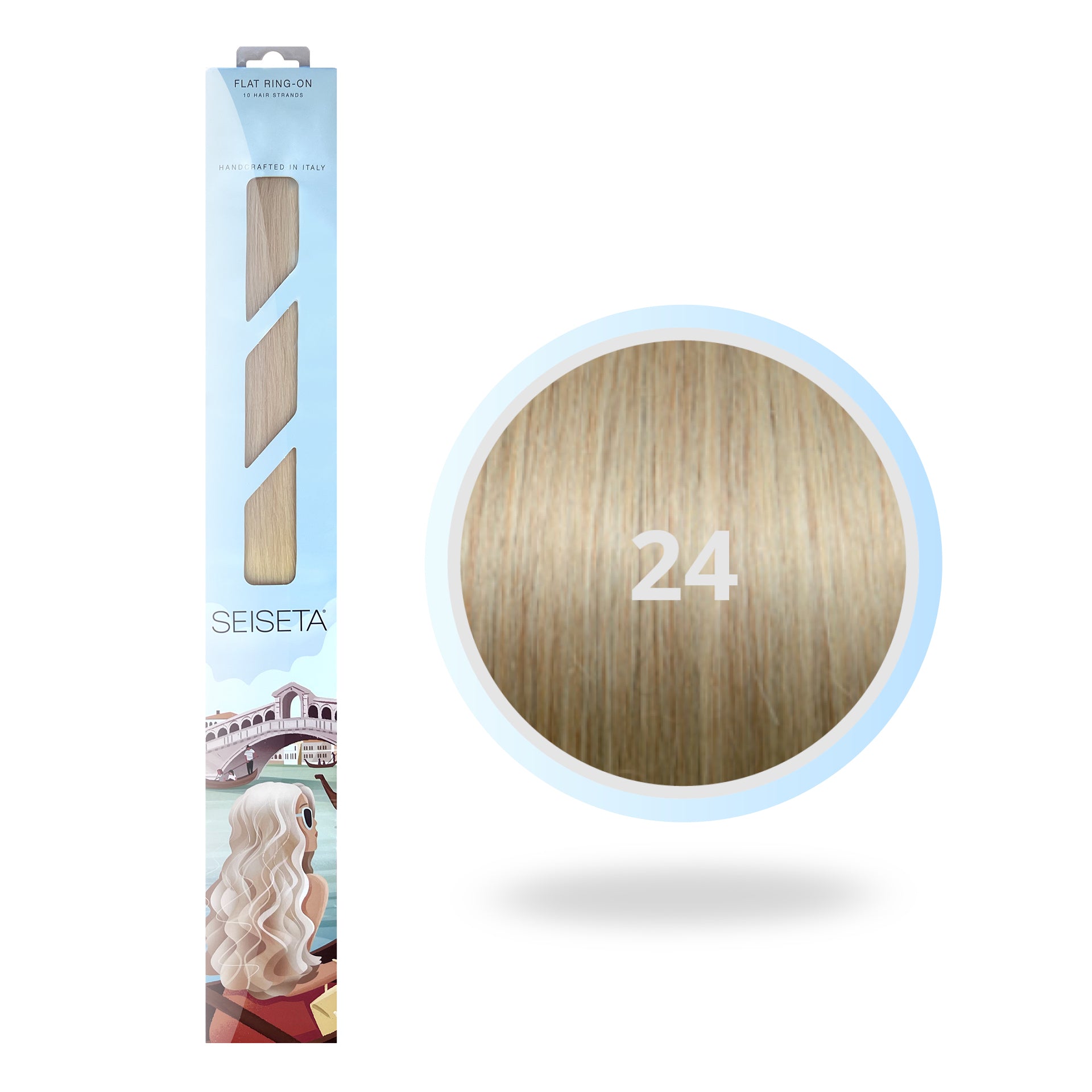 FLAT RING-ON 50 CM 24/INTENS ASBLOND