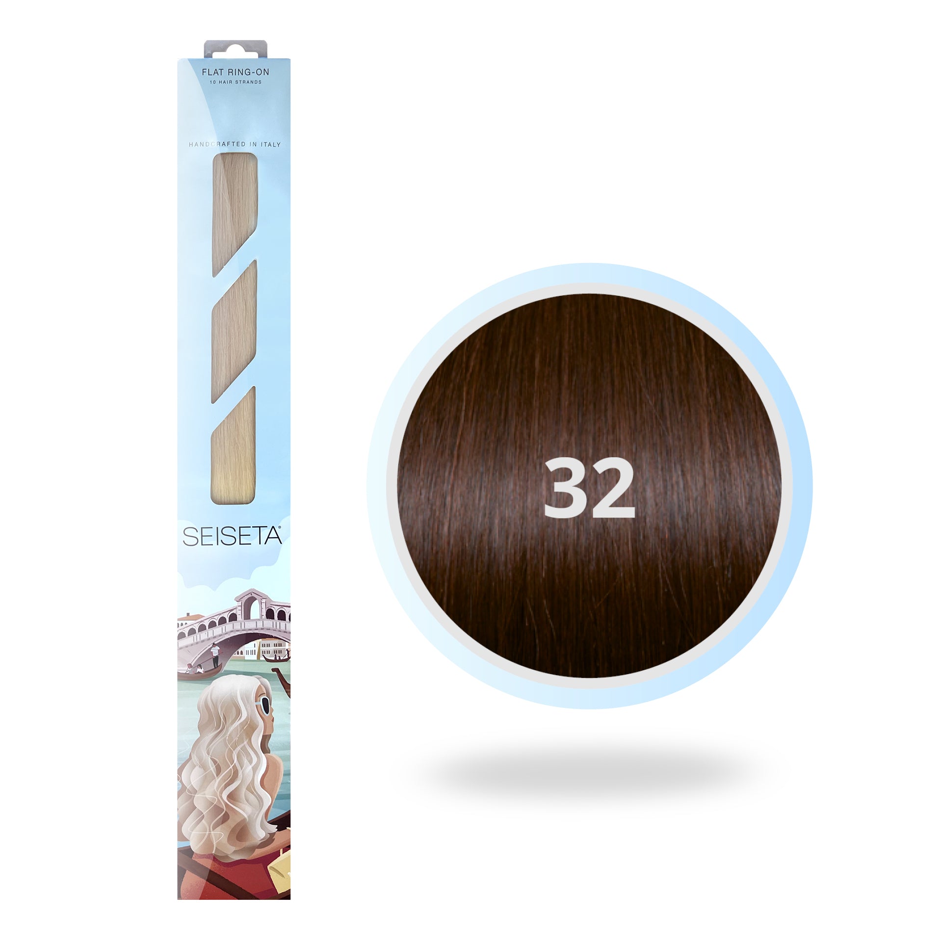 FLAT RING-ON 50 CM 32/INTENS MAHONIE