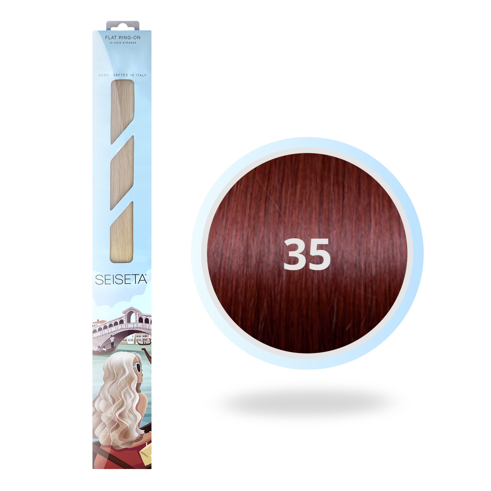 FLAT RING-ON 50 CM 35/INTENS ROOD