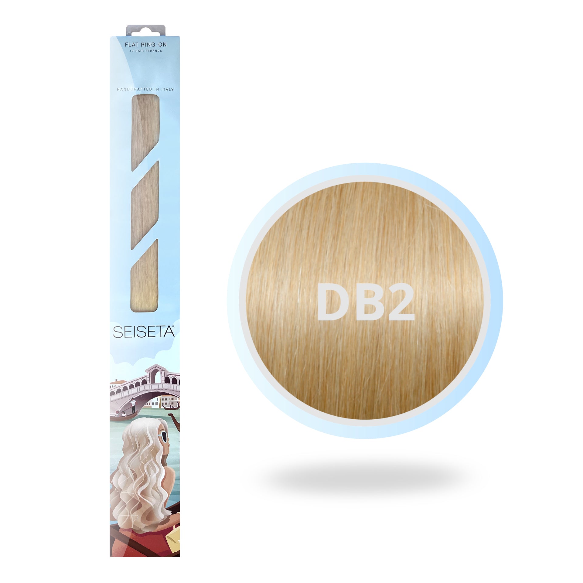 FLAT RING-ON 50 CM DB2/LICHT GOUDBLOND