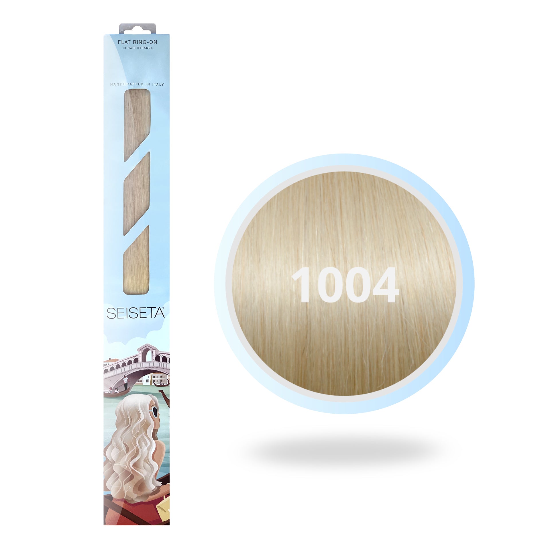 FLAT RING-ON 50 CM 1004/EXTRA ZEER LICHT ASBLOND