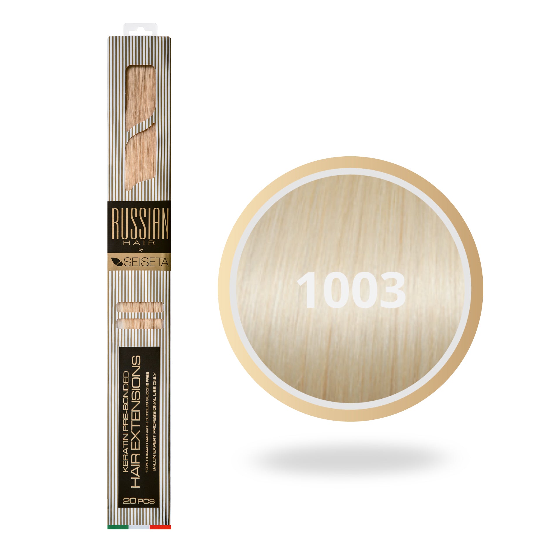 RUSSIAN HAIR EXTENSIONS 1003/EXTRA ZEER LICHT PLATINA BLOND