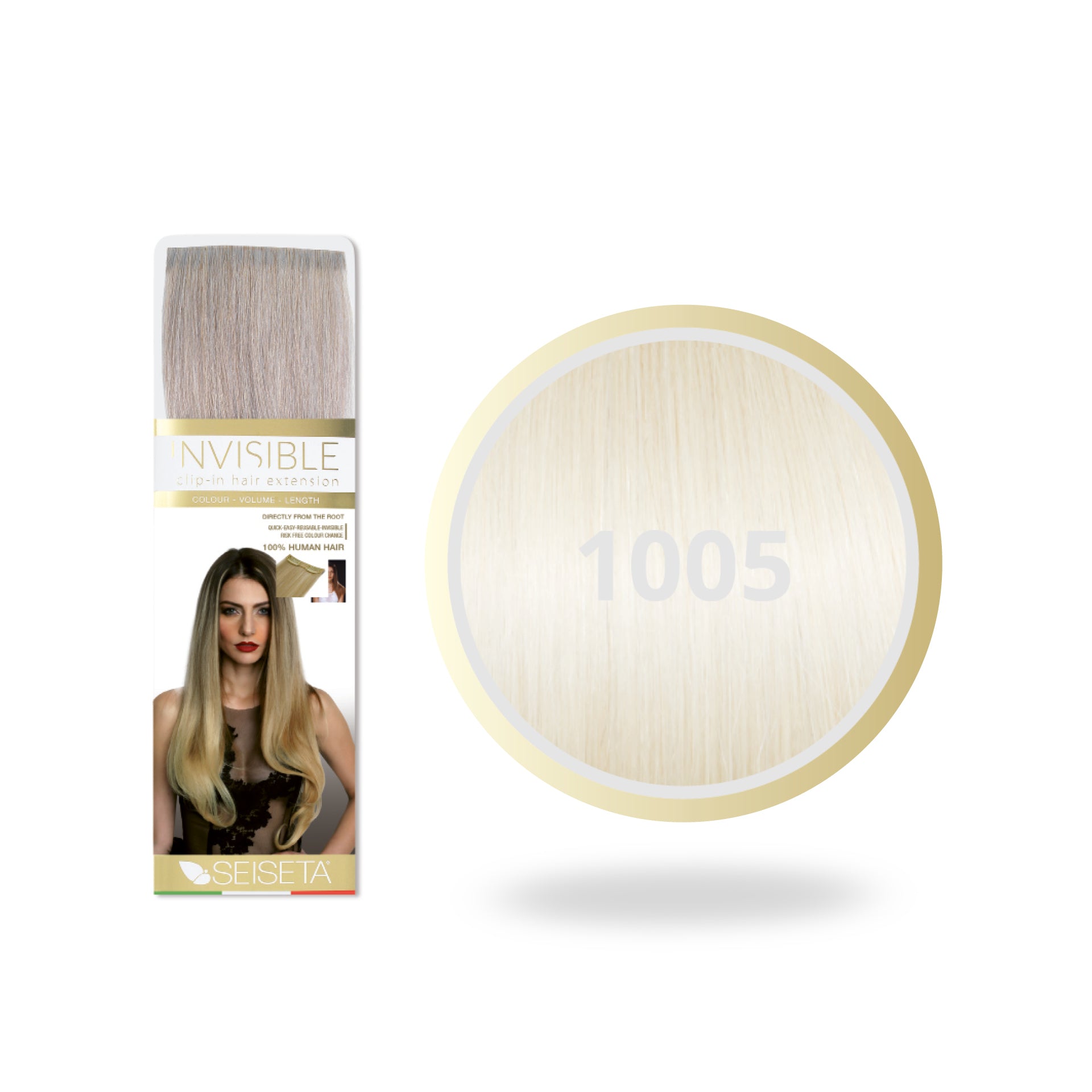 Seiseta Invisible Clip-In 1005/Wit Blond