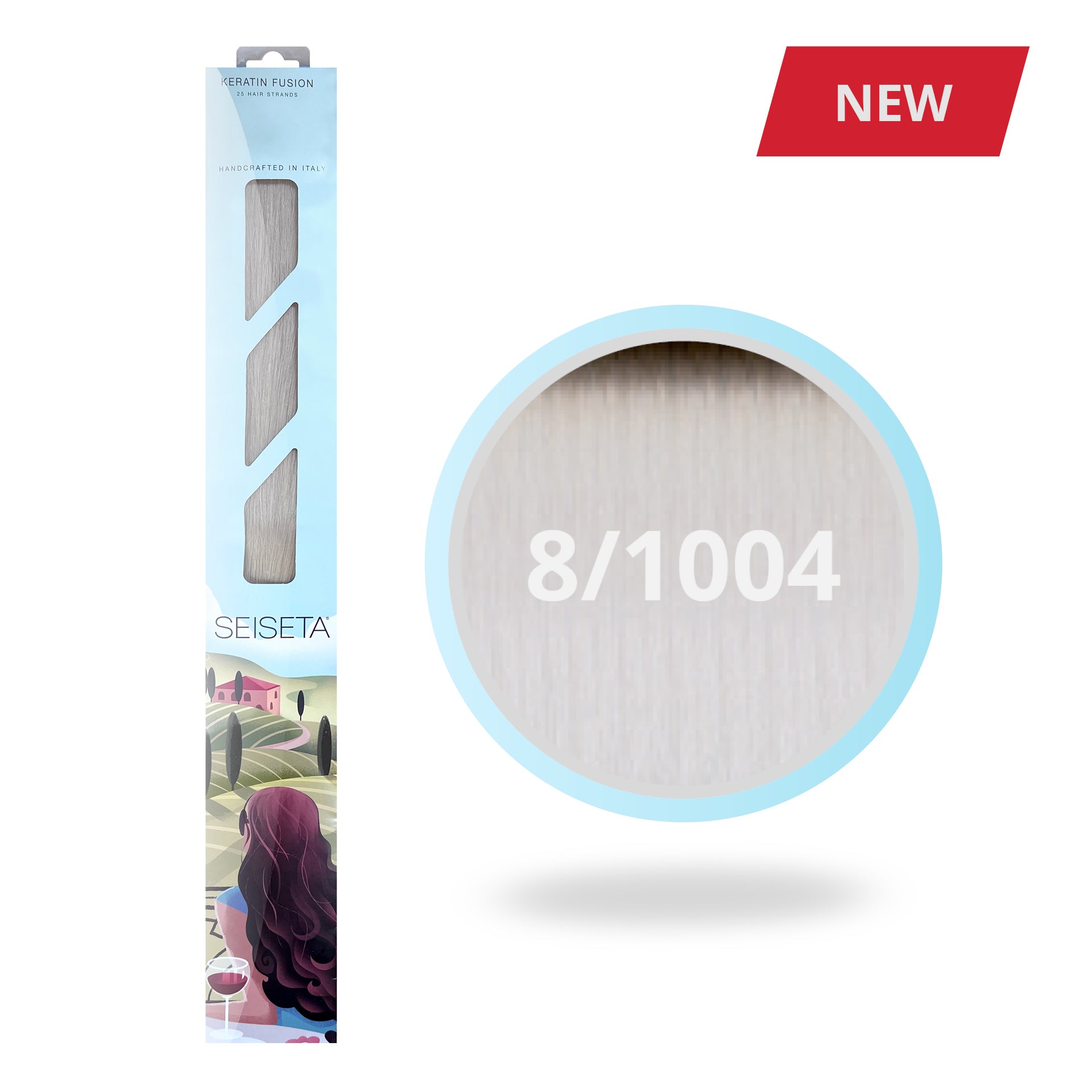 Keratin Fusion Rooted 8/1004 - Natuurlijk Donkerblond/Ultralicht Platinablond