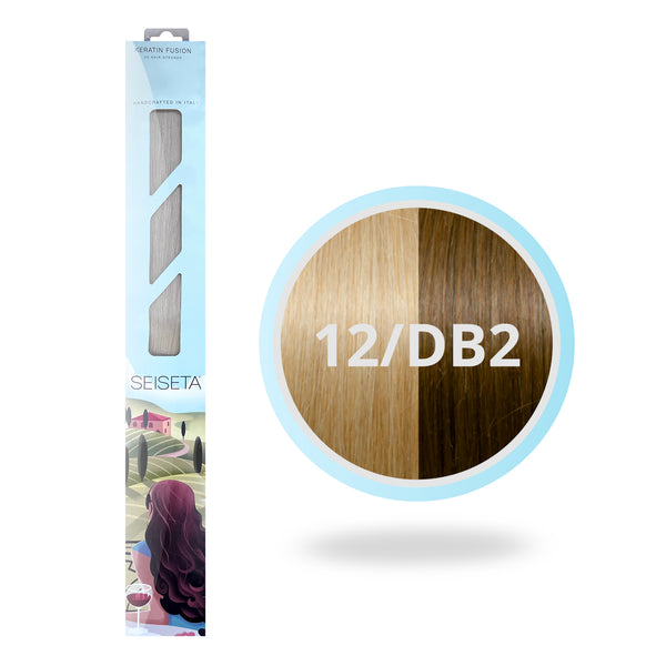 Keratin Fusion 12/DB2 - Donker Goudblond/Licht Goudblond