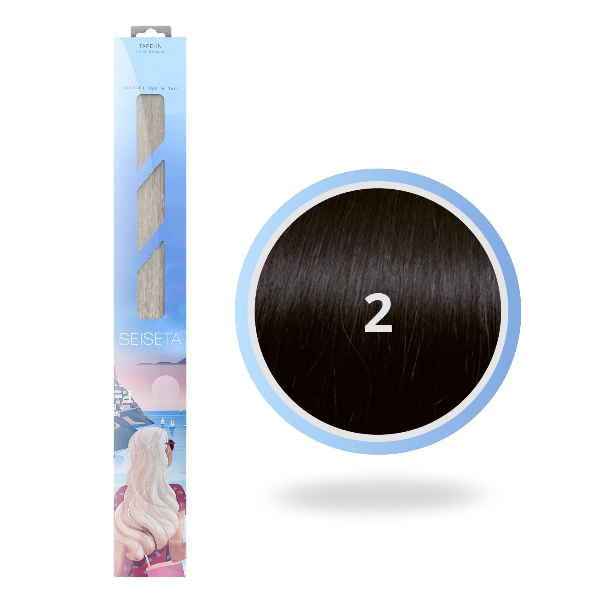 TAPE EXTENSIONS 50 CM 2/DONKERBRUIN