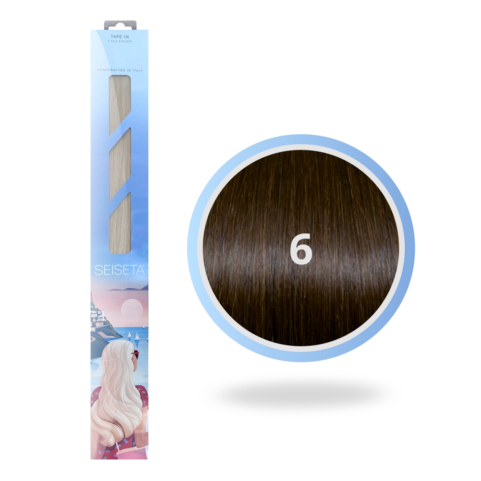 Tape-In 50 cm 6/Chocolate Brown