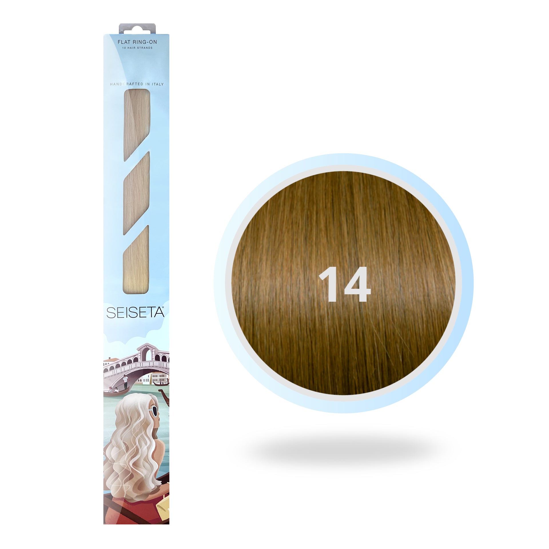Flat Ring-On 50 cm 14/Blond