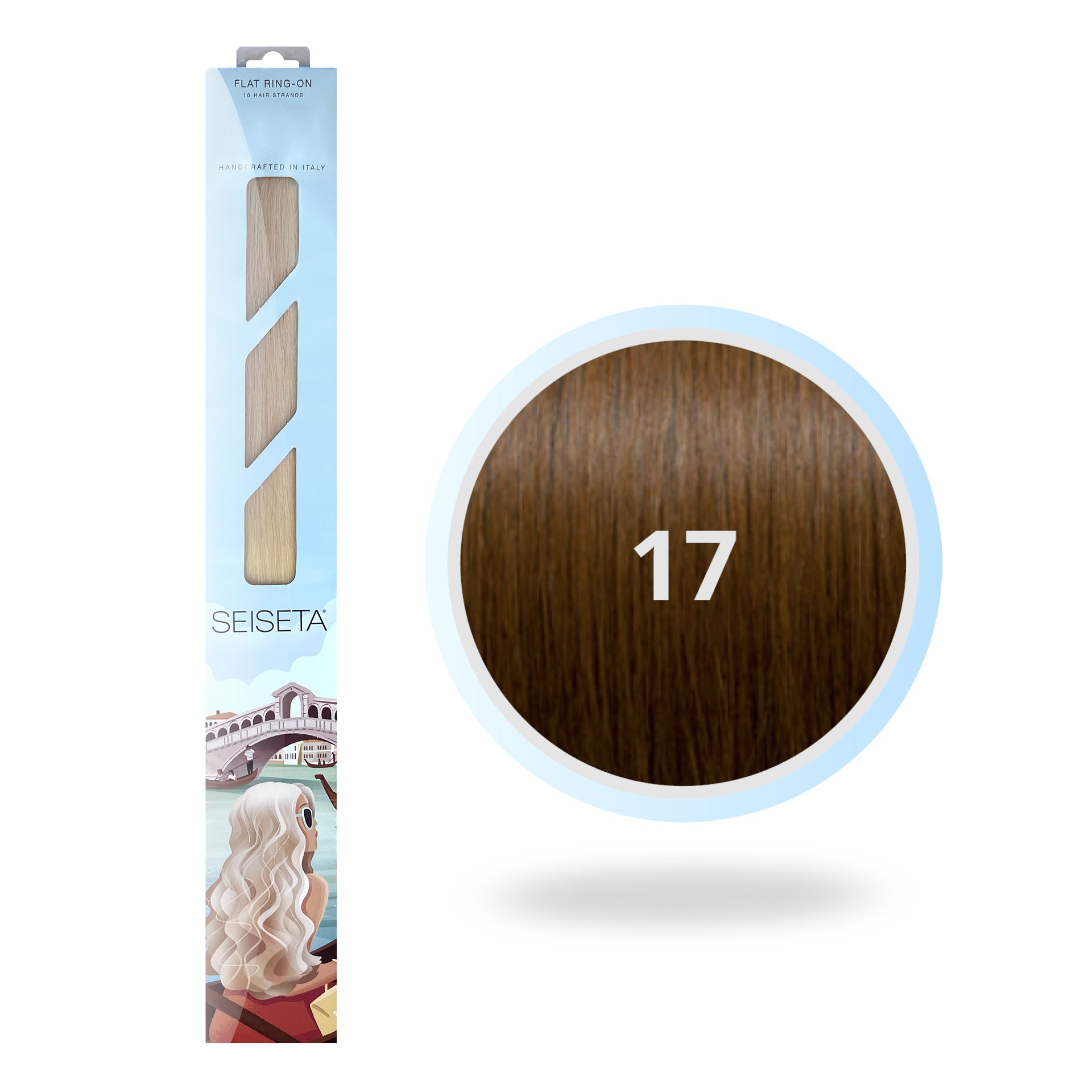 Flat Ring-On 50 cm 17/Midden Blond